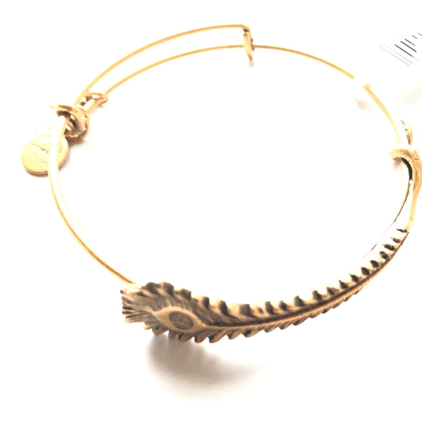 Women's Alex And Ani | Peacock Feather Single Wrap Bracelet | Raf