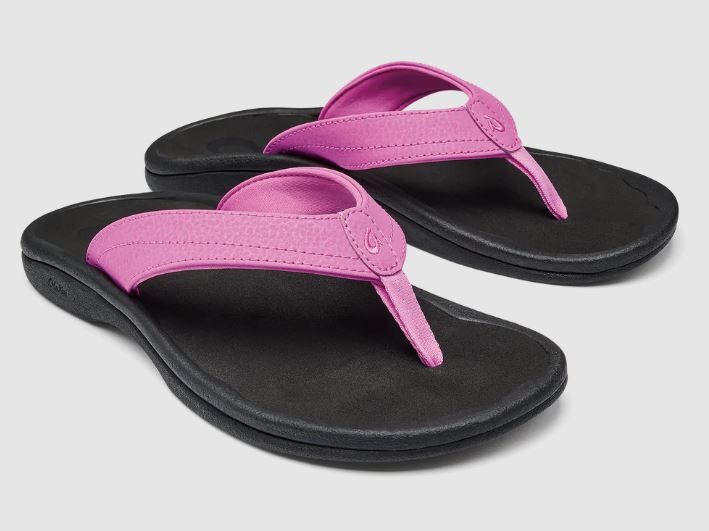 Women's Olukai Kipe'a Heu Slippers, 10, Pink