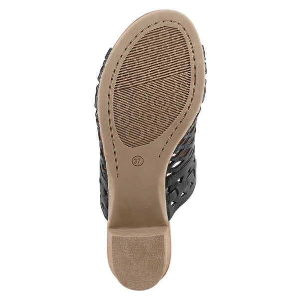 Women's Spring Step | Anika Slide Sandal | Black - FLCrooks.com