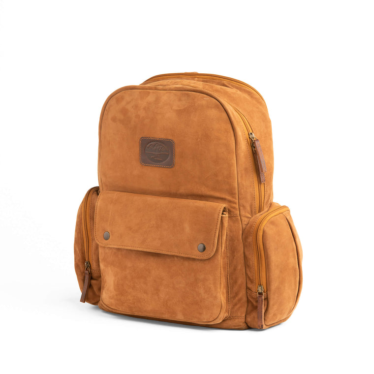 Leather Trimmed Canvas Backpack - Madison Creek Outfitters