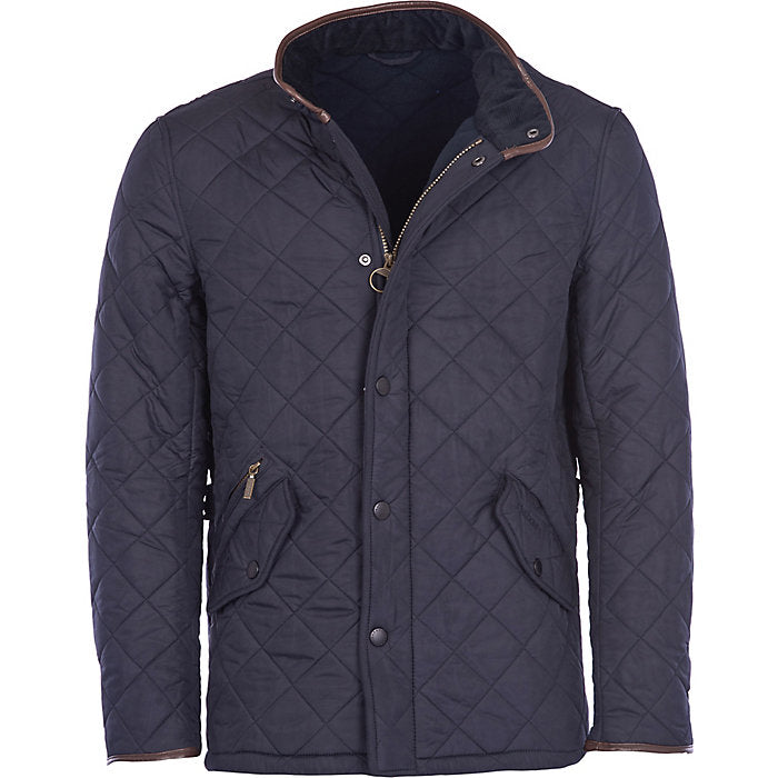 Barbour Men's Checked Heron Quilted Jacket: Charcoal - Craig Reagin  Clothiers