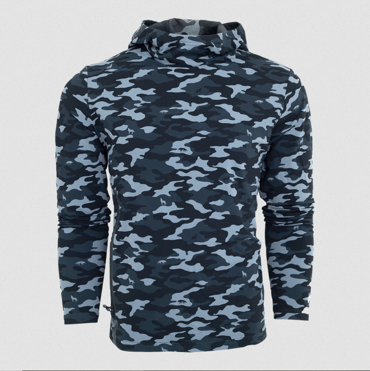 Men's hoodie in white camo